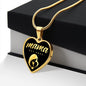 Mama, Est. 2022 v2 - 18k Gold Finished Heart Pendant Luxury Necklace