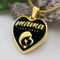 Mama, Est. 2022 v2 - 18k Gold Finished Heart Pendant Luxury Necklace
