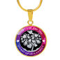 Mom, You Are The Heart Of Our Family v4 - 18k Gold Finished Luxury Necklace