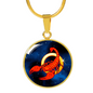 Zodiac Sign Scorpio - 18k Gold Finished Luxury Necklace