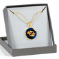 Zodiac Sign Pisces - 18k Gold Finished Luxury Necklace
