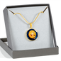 Zodiac Sign Virgo - 18k Gold Finished Luxury Necklace