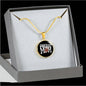 Proud Football Mom - 18k Gold Finished Luxury Necklace