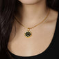 Dharma Wheel - 18k Gold Finished Luxury Necklace