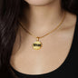 Susan v01 - 18k Gold Finished Luxury Necklace