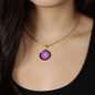 Crown Chakra (Sahasrara) - 18k Gold Finished Luxury Necklace