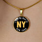 Heart In New York - 18k Gold Finished Luxury Necklace