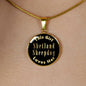 Shetland Sheepdog - 18k Gold Finished Luxury Necklace