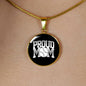 Proud Baseball Mom - 18k Gold Finished Luxury Necklace