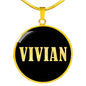 Vivian v02 - 18k Gold Finished Luxury Necklace