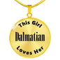 Dalmatian - 18k Gold Finished Luxury Necklace