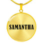 Samantha v01 - 18k Gold Finished Luxury Necklace