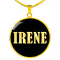 Irene v02 - 18k Gold Finished Luxury Necklace