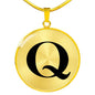 Initial Q v1a - 18k Gold Finished Luxury Necklace