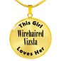 Wirehaired Vizsla - 18k Gold Finished Luxury Necklace