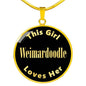 Weimardoodle v2 - 18k Gold Finished Luxury Necklace
