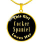 Cocker Spaniel - 18k Gold Finished Luxury Necklace