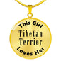 Tibetan Terrier - 18k Gold Finished Luxury Necklace