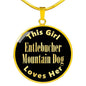 Entlebucher Mountain Dog v2 - 18k Gold Finished Luxury Necklace