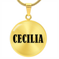 Cecilia v01 - 18k Gold Finished Luxury Necklace