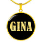 Gina v02 - 18k Gold Finished Luxury Necklace