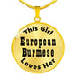 European Burmese - 18k Gold Finished Luxury Necklace