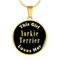 Yorkie Terrier - 18k Gold Finished Luxury Necklace