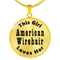 American Wirehair - 18k Gold Finished Luxury Necklace