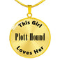 Plott Hound - 18k Gold Finished Luxury Necklace