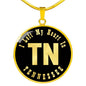 Heart In Tennessee v02 - 18k Gold Finished Luxury Necklace