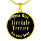 Airedale Terrier v2 - 18k Gold Finished Luxury Necklace