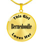 Bernedoodle - 18k Gold Finished Luxury Necklace