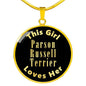 Parson Russell Terrier v2 - 18k Gold Finished Luxury Necklace