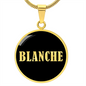 Blanche v02 - 18k Gold Finished Luxury Necklace