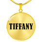 Tiffany v01 - 18k Gold Finished Luxury Necklace