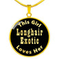 Longhair Exotic - 18k Gold Finished Luxury Necklace