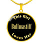 Bullmastiff v2 - 18k Gold Finished Luxury Necklace