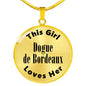 Dogue de Bordeaux - 18k Gold Finished Luxury Necklace