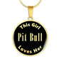 Pit Bull v1 - 18k Gold Finished Luxury Necklace