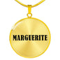 Marguerite v01 - 18k Gold Finished Luxury Necklace