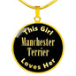 Manchester Terrier v2 - 18k Gold Finished Luxury Necklace
