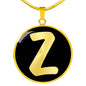 Initial Z v2b - 18k Gold Finished Luxury Necklace