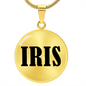 Iris v01 - 18k Gold Finished Luxury Necklace