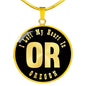 Heart In Oregon v02 - 18k Gold Finished Luxury Necklace