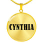Cynthia v01 - 18k Gold Finished Luxury Necklace