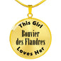 Bouvier des Flandres - 18k Gold Finished Luxury Necklace