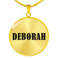 Deborah v01 - 18k Gold Finished Luxury Necklace