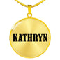 Kathryn v01 - 18k Gold Finished Luxury Necklace