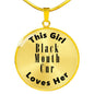 Black Mouth Cur - 18k Gold Finished Luxury Necklace