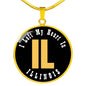 Heart In Illinois - 18k Gold Finished Luxury Necklace